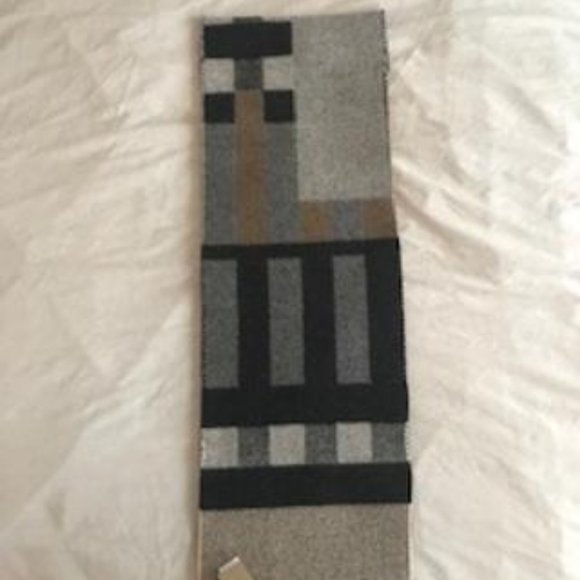 NWT Burberry Wool and Cashmere Color Block Mega Check Blanket Scarf - Picture 3 of 11